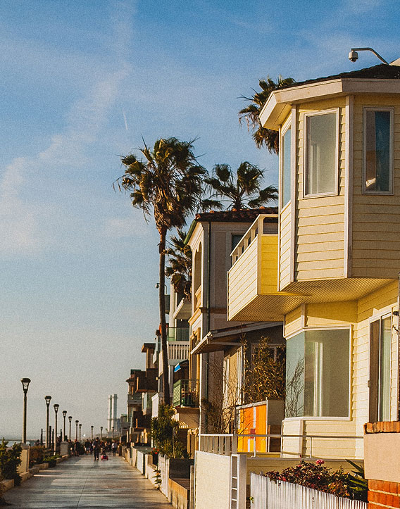 Beach side houses
