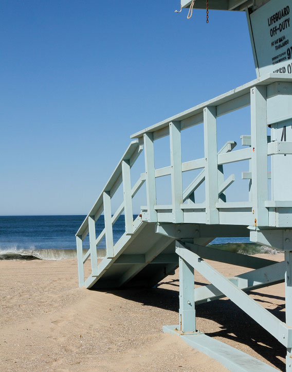 Bridge on beach